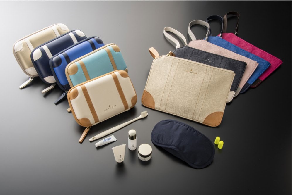 ANAビジネスクラス搭乗記！グローブトロッターのアメニティ